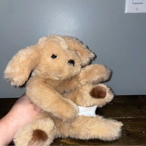 GUND 1985 Muttsy Puppy Dog Plush Golden Retriever Stuffed Animal Tan 12”